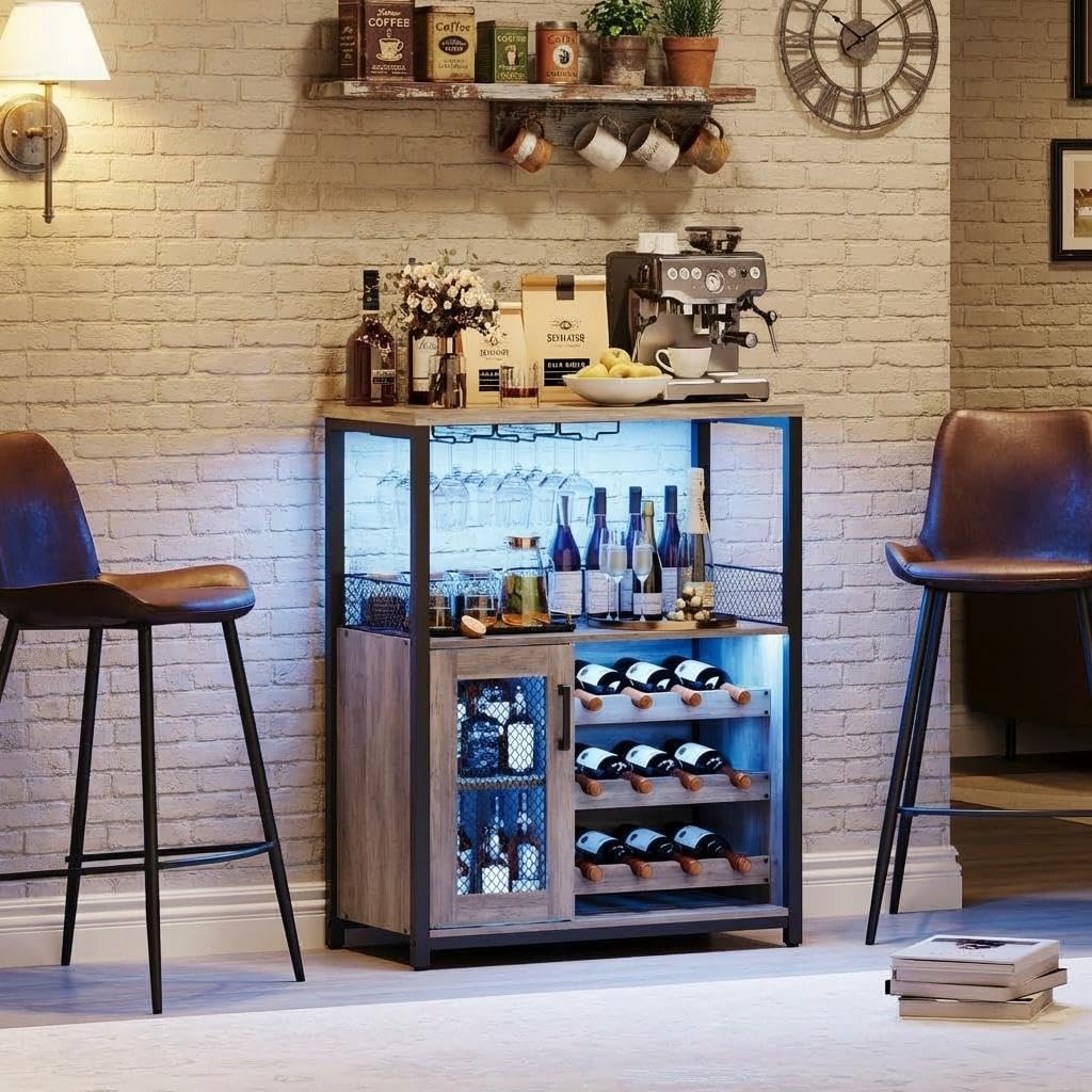Home Bar And Cabinet - Armário de Bar para Vinhos de