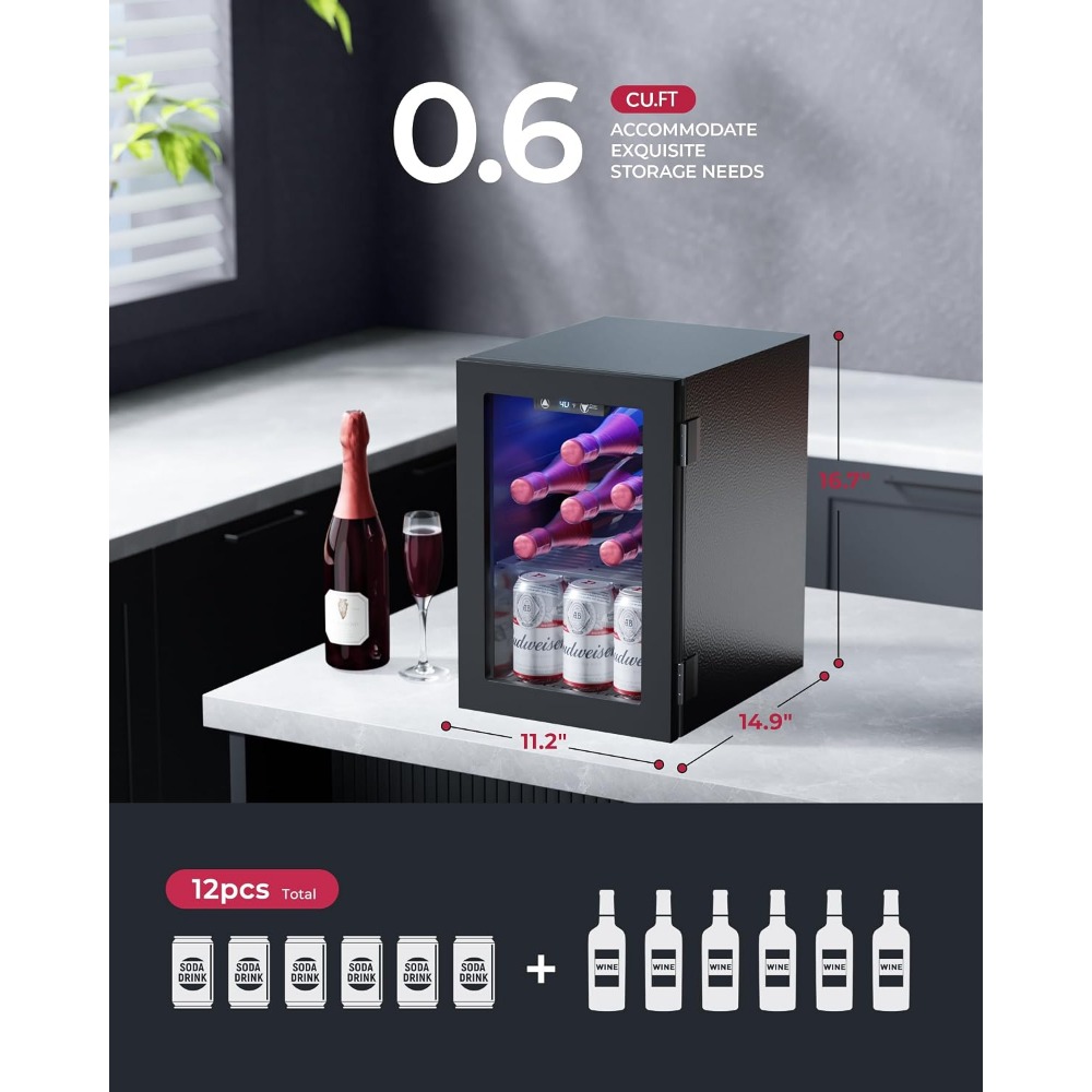 Mini Geladeira para 24 Latas,  - Home Bar Shelves avaliação e preço