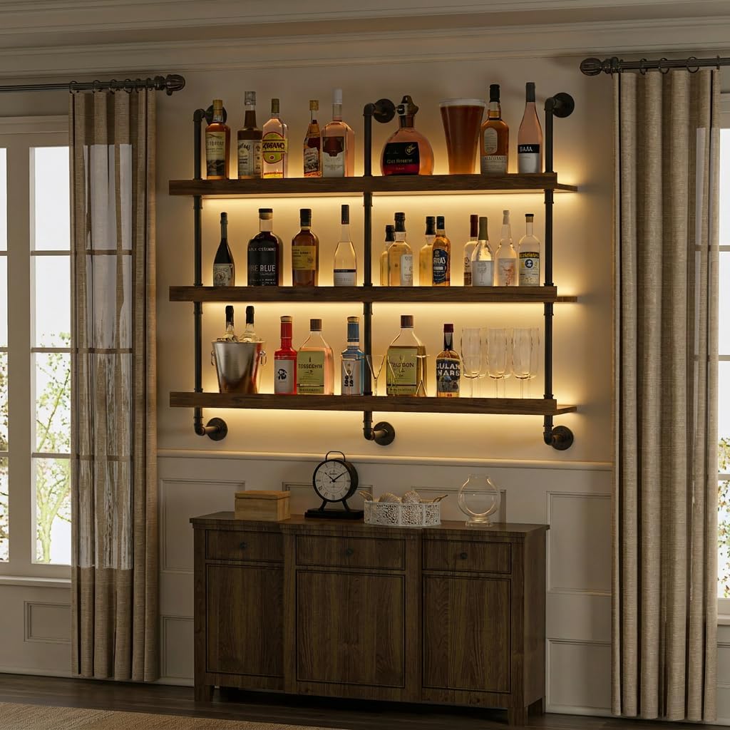 Suporte de parede para garrafa - Home Bar Shelves avaliação e preço