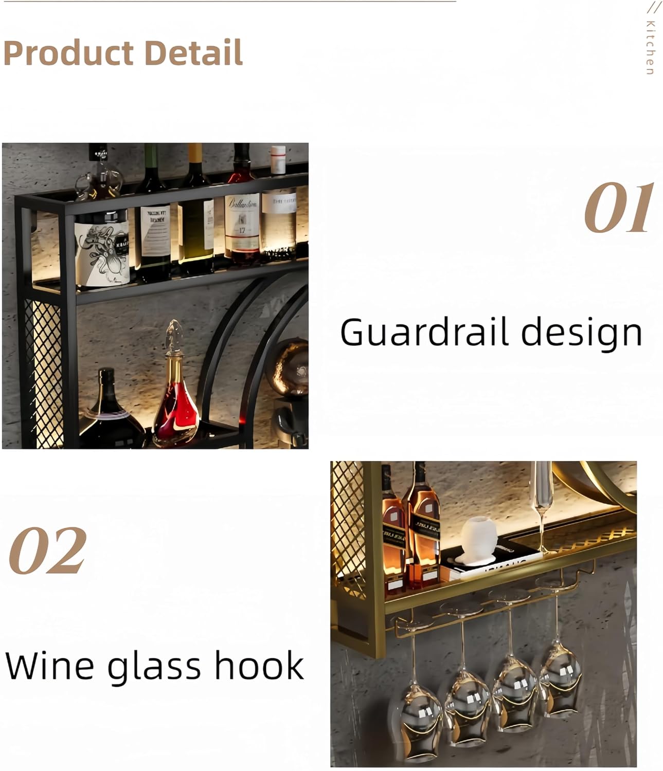 Prateleira de Metal Preta para - Home Bar Shelves avaliação e preço