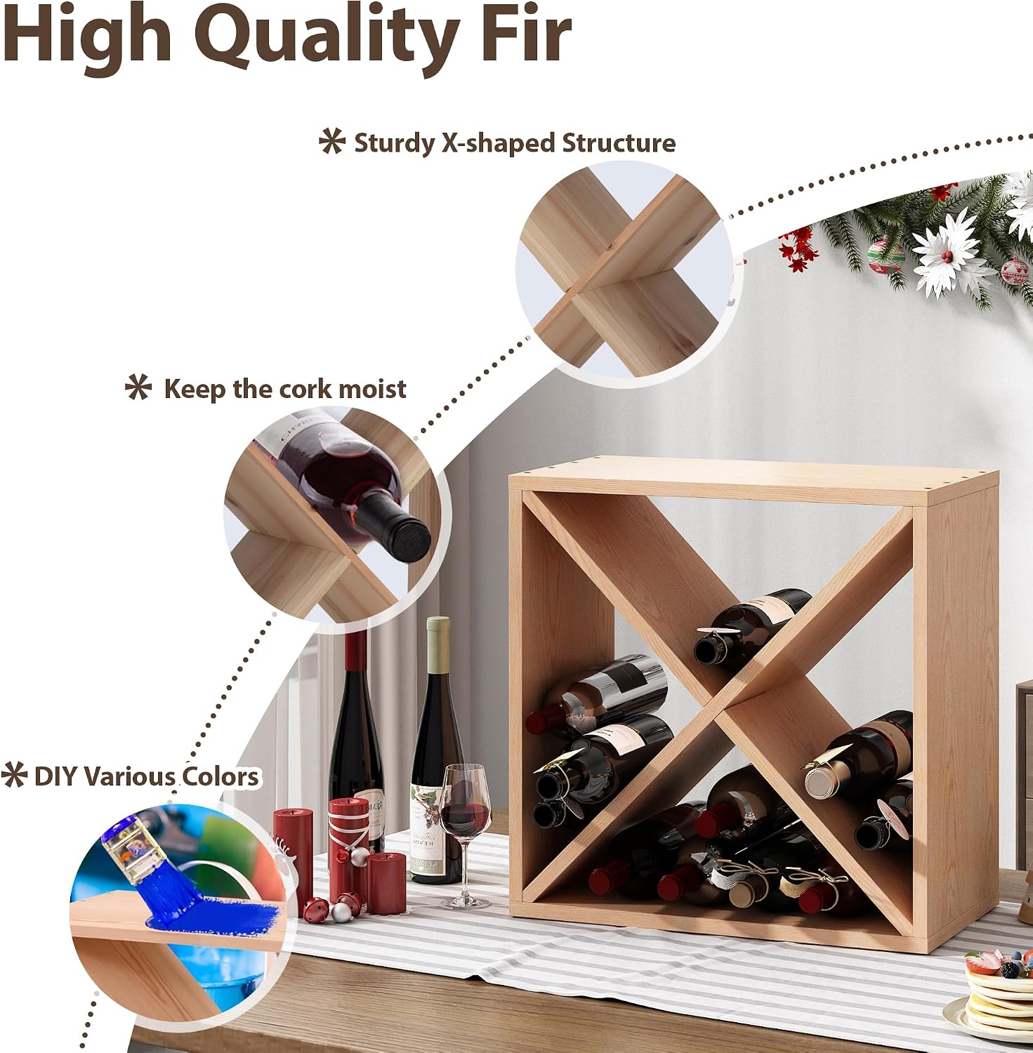 Suporte para 96 Garrafas de Vi - Home Bar Shelves avaliação e preço