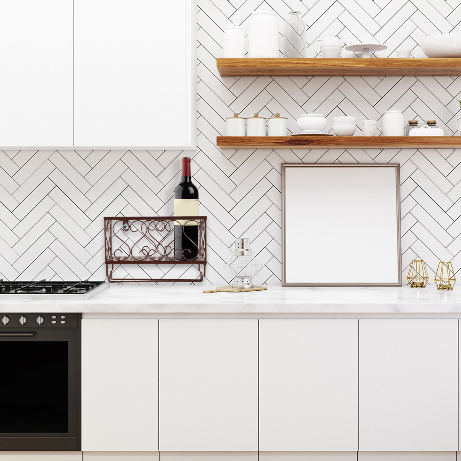 Suporte de Parede para Garrafa - Home Bar Shelves avaliação e preço