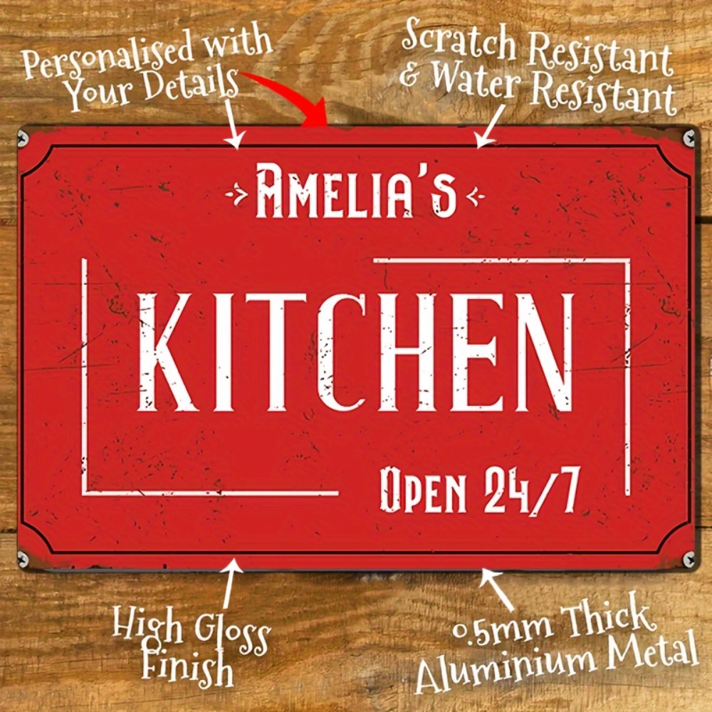 Placa de Parede Personalizada  - Home Bar And Kitchen avaliação e preço