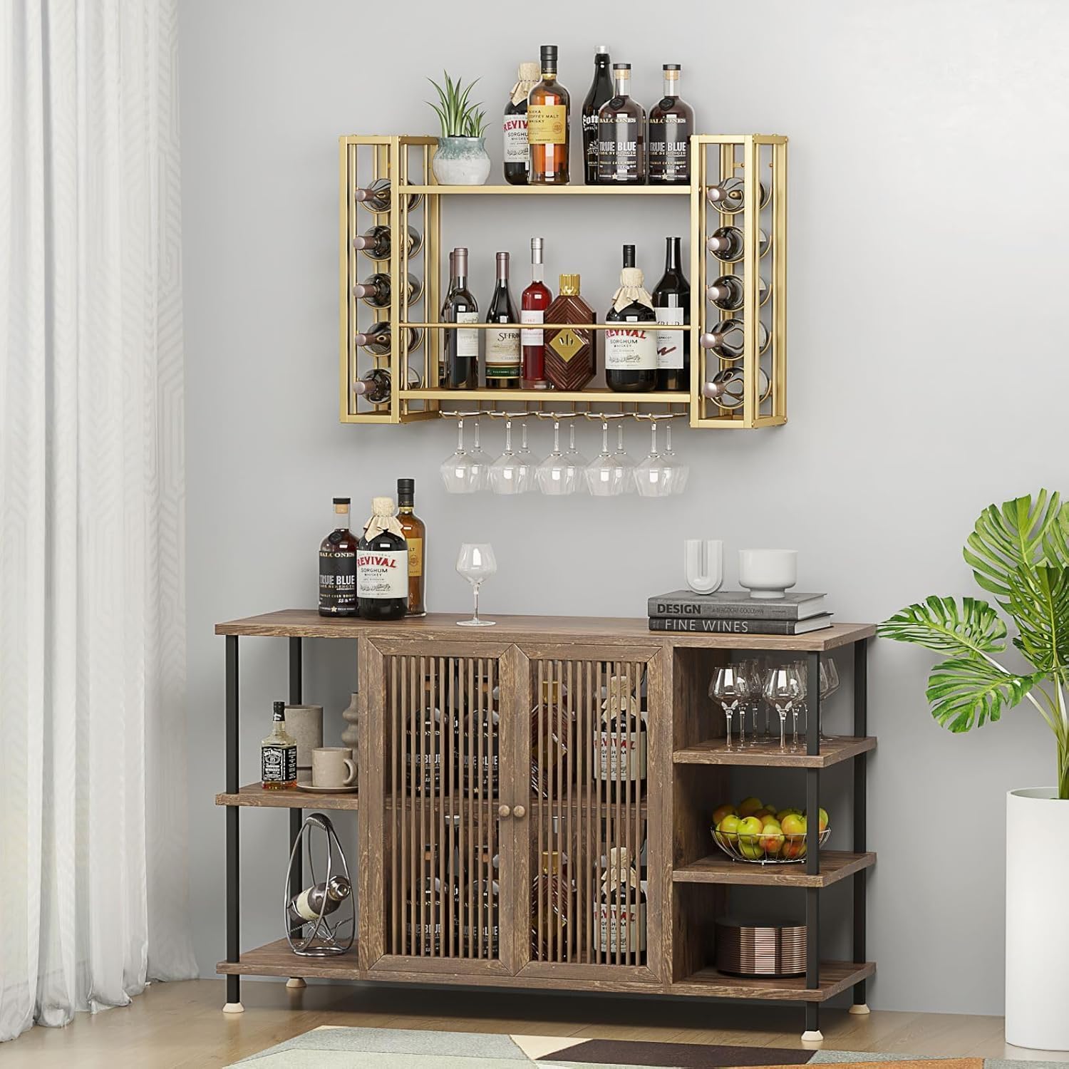 Suporte de Vinho Montado na Pa - Home Bar Shelves avaliação e preço