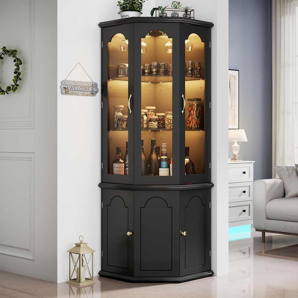 Armário de Bar Iluminado com P - Home Bar Shelves avaliação e preço